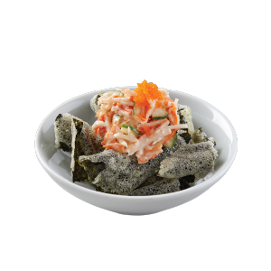 Kani Salad with Seaweed Tempura